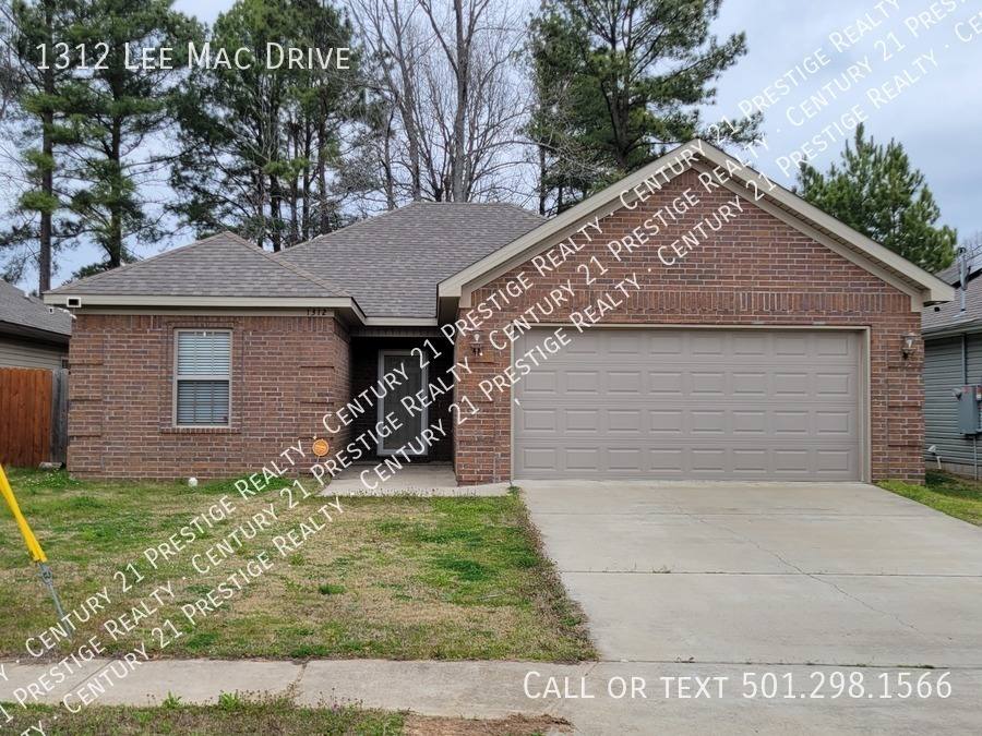 House for rent at 1312 Lee Mac Dr, Jacksonville, AR 72076