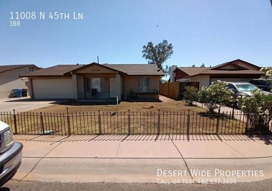 House for rent at 11008 N 45th Lane, Glendale, AZ 85304
