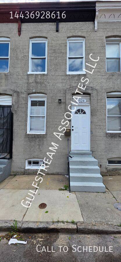 Townhouse for rent at 1524 N Durham St, Baltimore, MD 21213