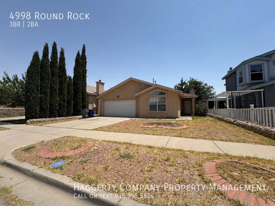 House for rent at 4998 Round Rock, El Paso, TX 79924