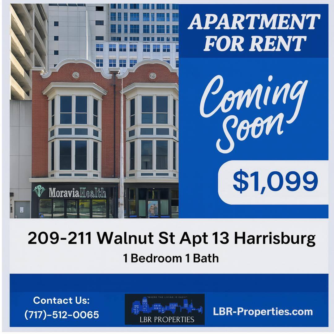 Apartment for rent at 209-211 Walnut St #3, Harrisburg, PA 17101