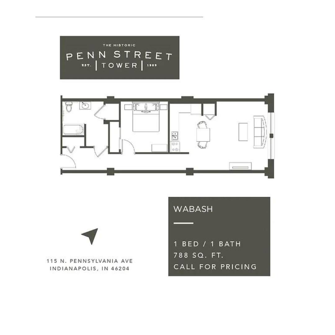Apartment for rent at 115 N Pennsylvania St, Indianapolis, IN 46204