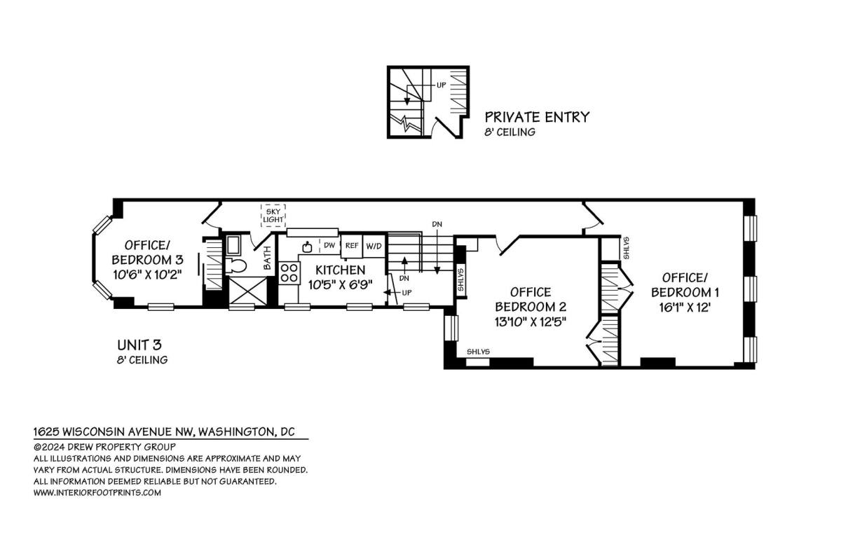 Apartment for rent at 1625 Wisconsin Ave NW, Washington, DC 20007