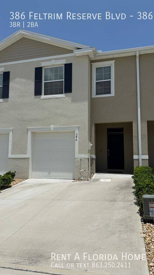 Townhouse for rent at 386 Feltrim Reserve Blvd #386, Davenport, FL 33837