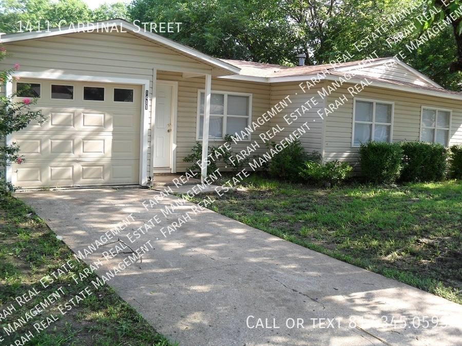 House for rent at 1411 Cardinal St, Arlington, TX 76010