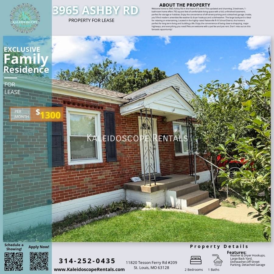 House for rent at 3965 Ashby Rd, Saint Ann, MO 63074