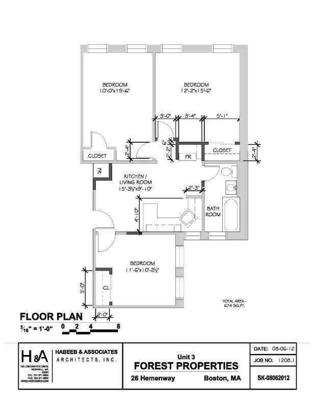 Apartment for rent at 36 Hemenway St, Boston, MA 02115