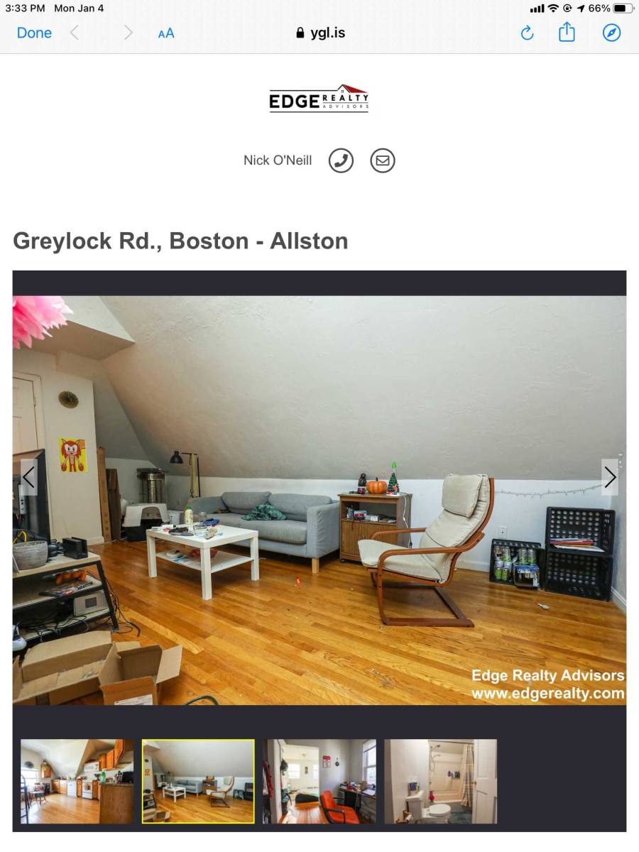 Apartment for rent at 18 Greylock Rd, Allston, MA 02134