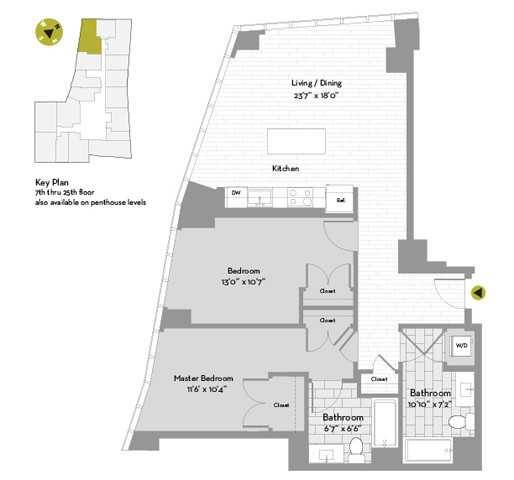 Apartment for rent at 665 Washington St #1909, Boston, MA 02116