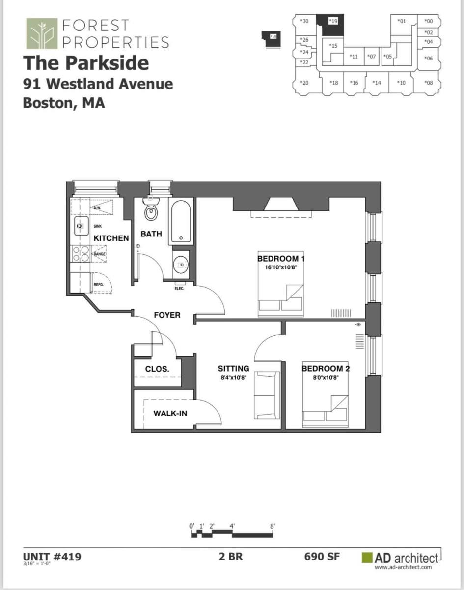 Apartment for rent at 101 Westland Ave, Boston, MA 02115