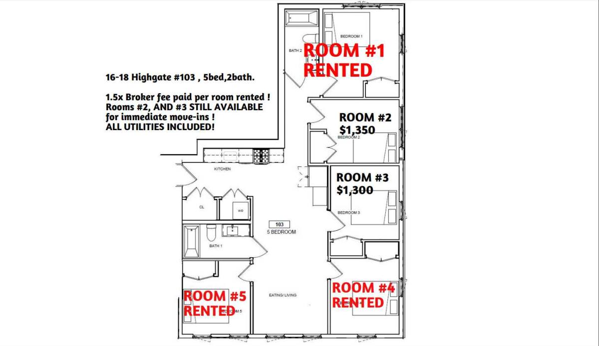 Apartment for rent at 19 Highgate St, Allston, MA 02134