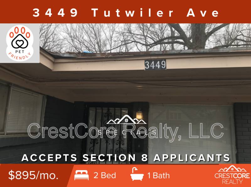 House for rent at 3449 Tutwiler Ave, Memphis, TN 38122