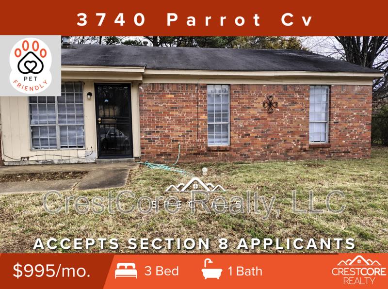House for rent at 3740 Parrot Cove, Memphis, TN 38109