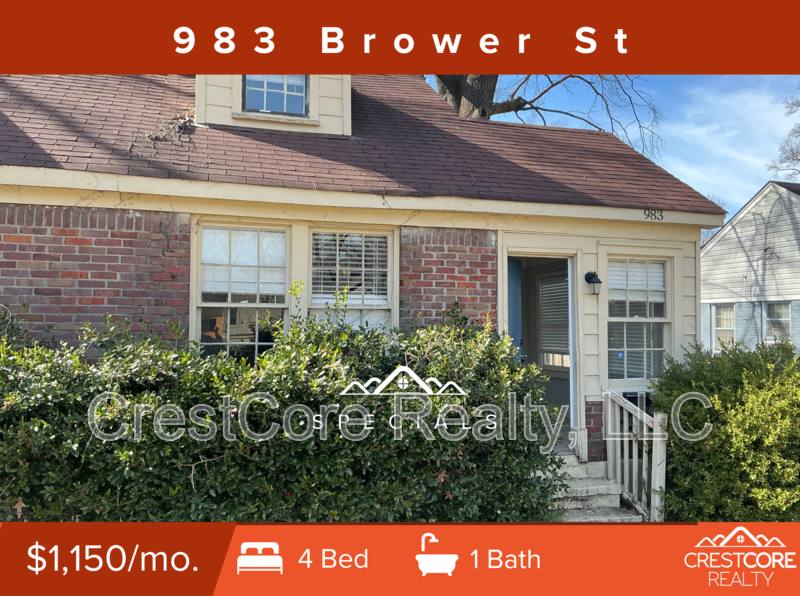 House for rent at 983 Brower St, Memphis, TN 38111