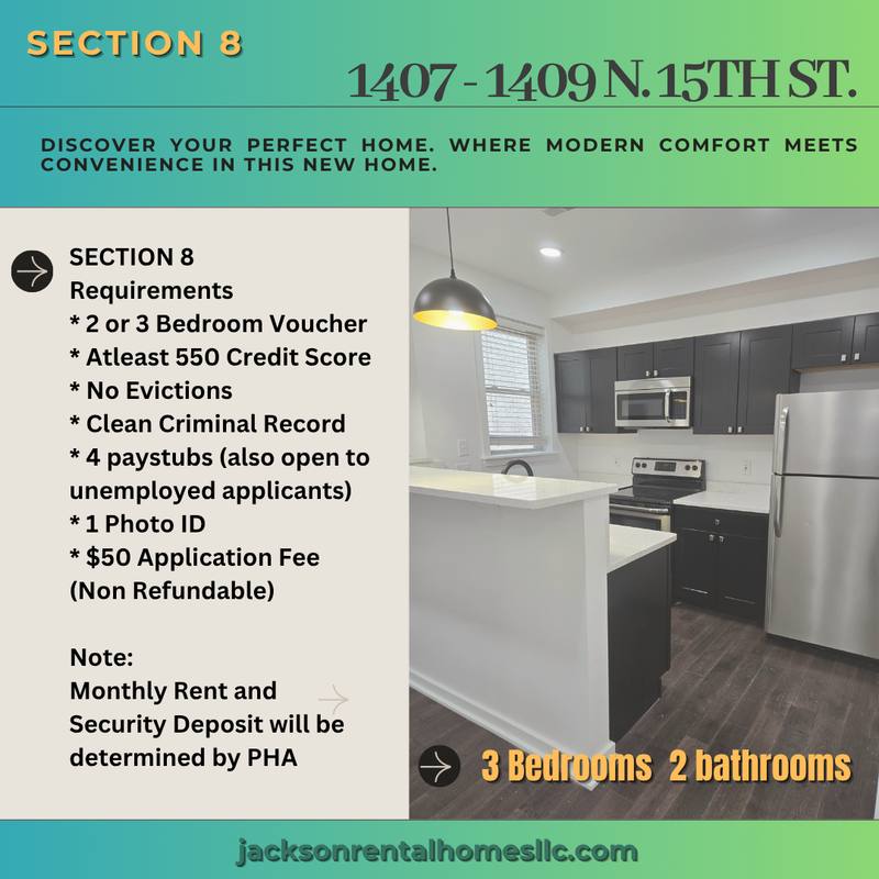 Apartment for rent at 1407 N 15th St #1, Philadelphia, PA 19121
