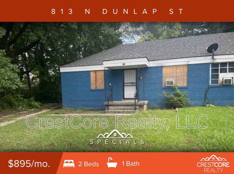 House for rent at 813 N Dunlap St, Memphis, TN 38107