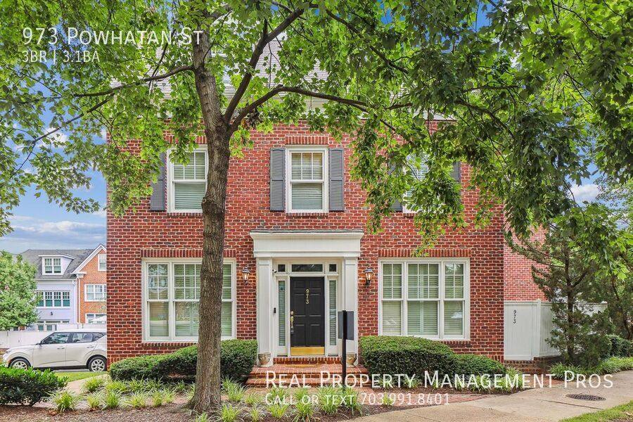Townhouse for rent at 973 Powhatan St, Alexandria, VA 22314