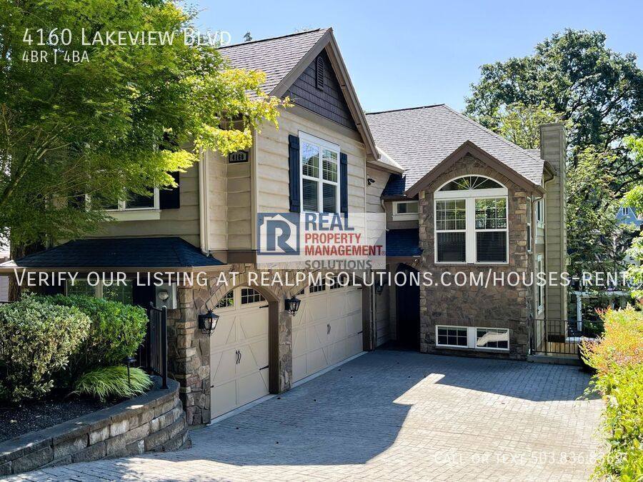 House for rent at 4160 Lakeview Blvd, Lake Oswego, OR 97035
