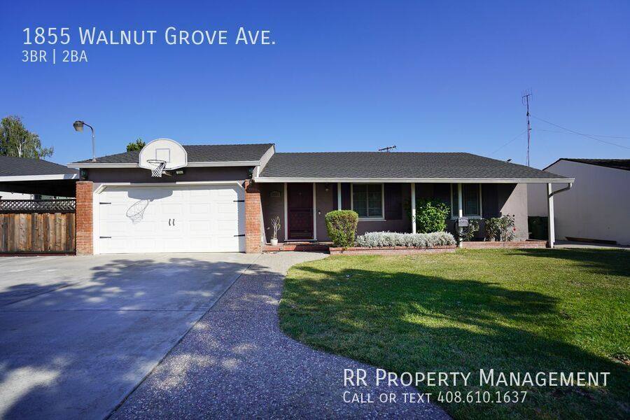 House for rent at 1855 Walnut Grove Ave, San Jose, CA 95126