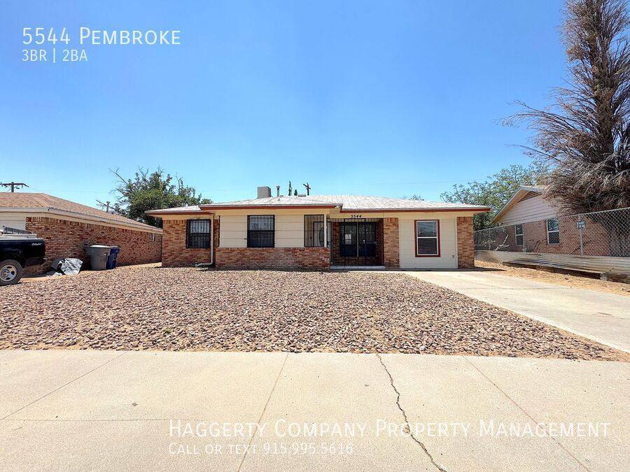 House for rent at 5544 Pembroke, El Paso, TX 79924