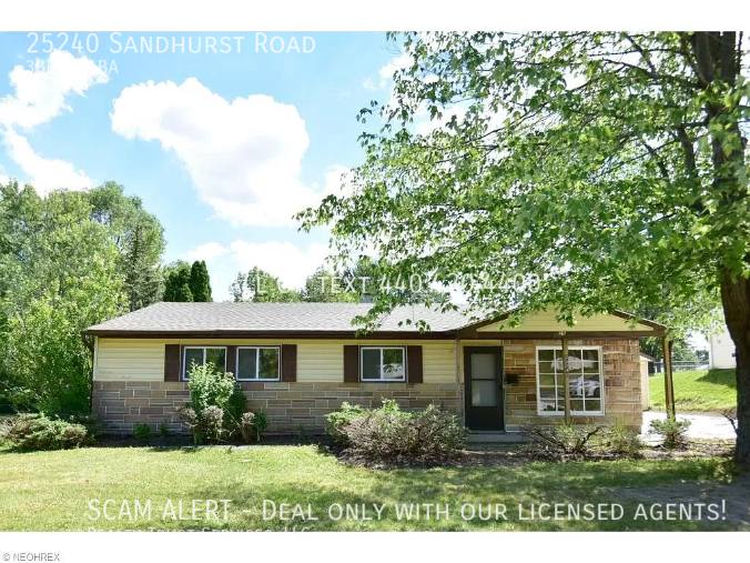 House for rent at 25240 Sandhurst Rd, Bedford, OH 44146