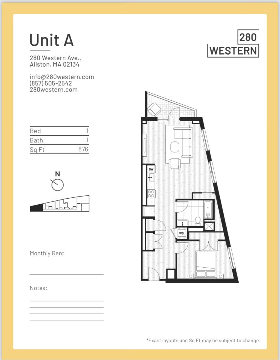 Apartment for rent at 280 Western Ave, Allston, MA 02134