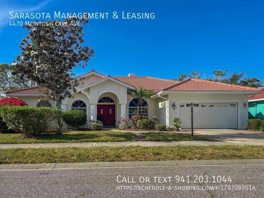 House for rent at 4470 McIntosh Lake Ave, Sarasota, FL 34233