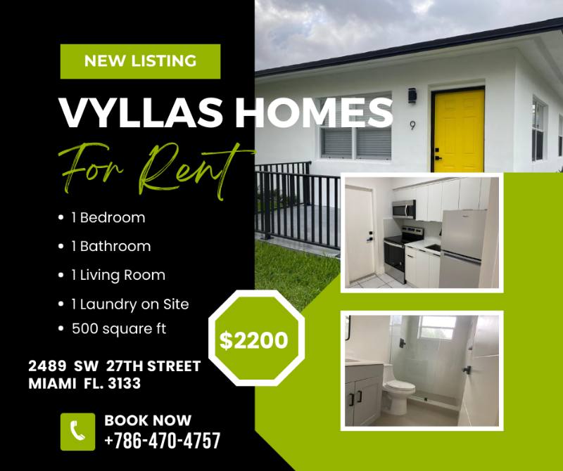 Apartment for rent at 2489 SW 27th St #9, Miami, FL 33133