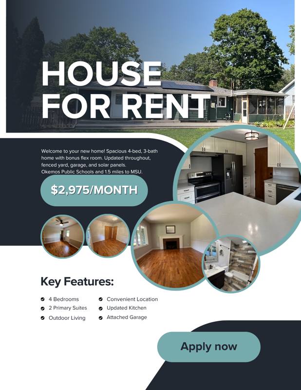 House for rent at 2687 Teri Terrace, East Lansing, MI 48823