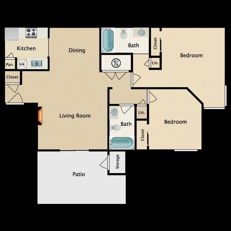 Townhouse for rent at 5665 N Fresno St, Fresno, CA 93710