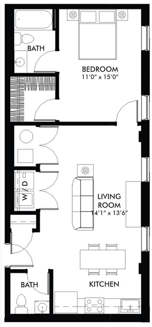 Apartment for rent at 121 12th St #230, Des Moines, IA 50309