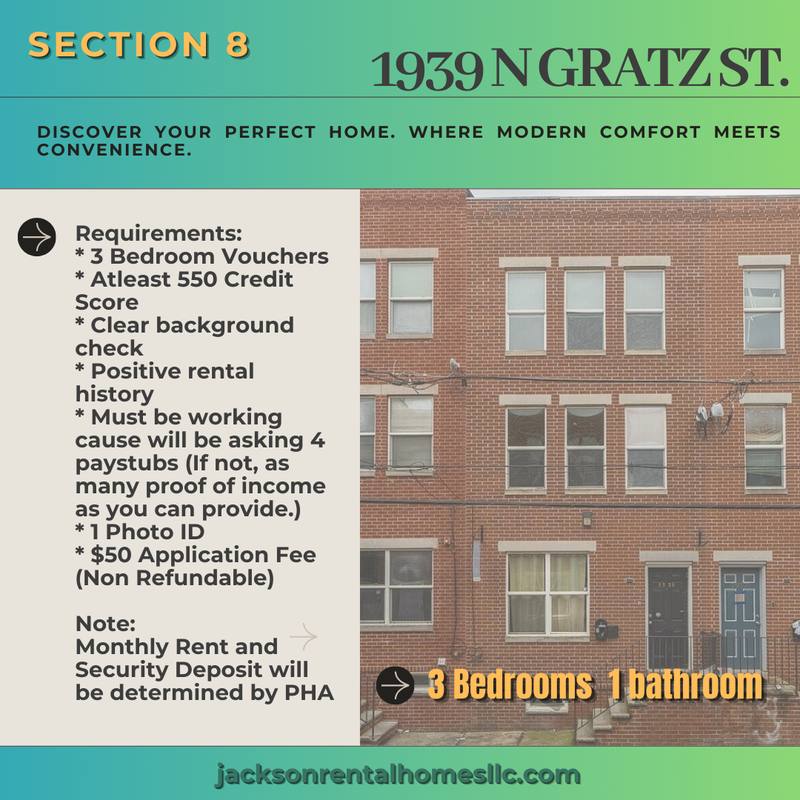 Apartment for rent at 1939 N Gratz St #2, Philadelphia, PA 19121