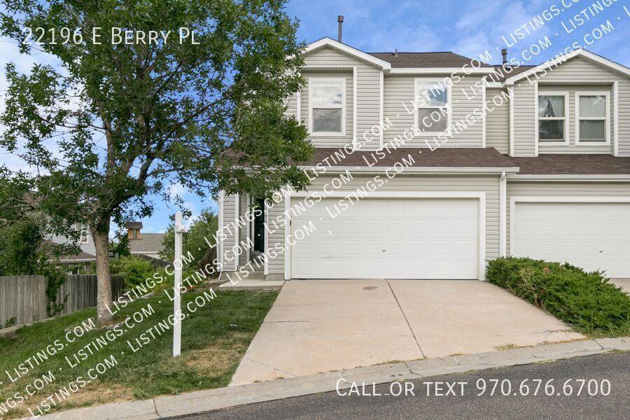 Townhouse for rent at 22196 E Berry Place, Aurora, CO 80015