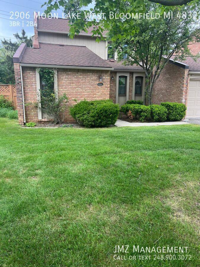 House for rent at 2906 Moon Lake W Bloomfield, West Bloomfield, MI 48323