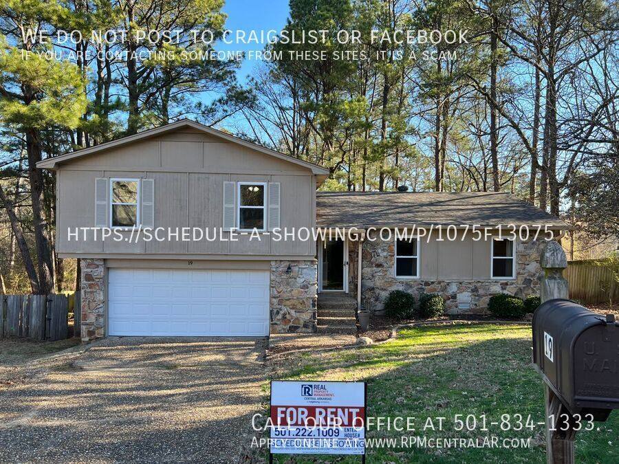 House for rent at 19 Marble Court, Little Rock, AR 72212