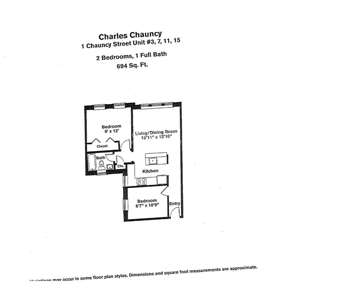 Apartment for rent at 1 Chauncy St, Cambridge, MA 02138