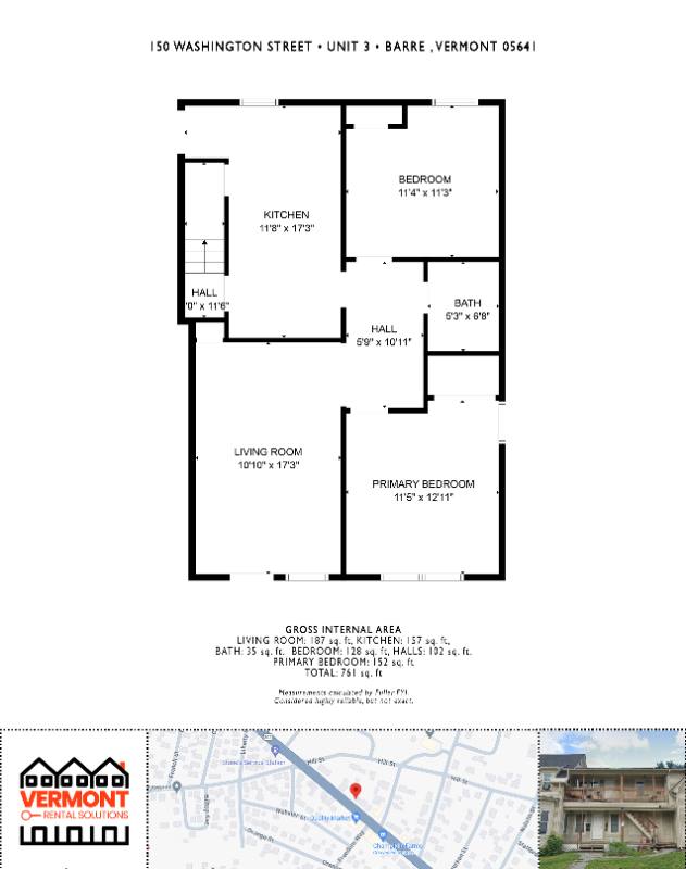 Apartment for rent at 150 Washington St #3, Barre, VT 05641