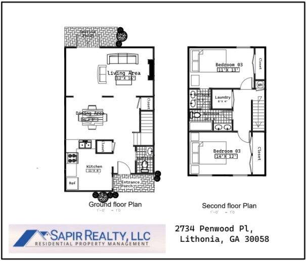 Townhouse for rent at 2734 Penwood Place, Lithonia, GA 30058