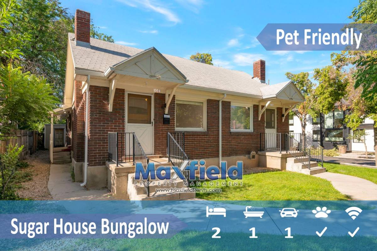 House for rent at 1004 E Wilson Ave, Salt Lake City, UT 84105