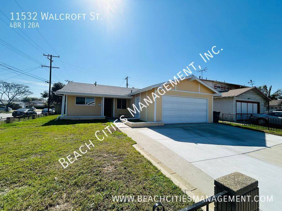 House for rent at 11532 Walcroft St, Lakewood, CA 90715