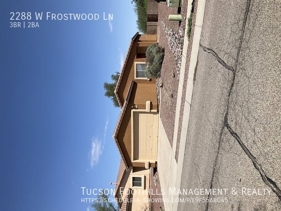 House for rent at 2288 W Frostwood Lane, Tucson, AZ 85745