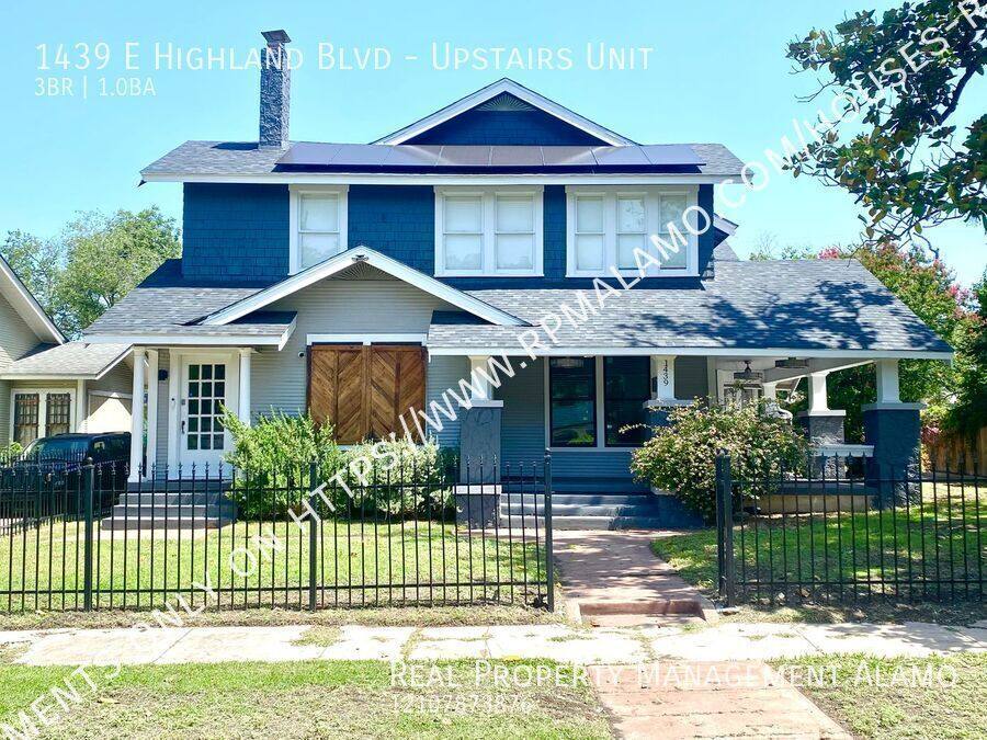 Apartment for rent at 1439 E Highland Blvd #UPSTAIRS, San Antonio, TX 78210