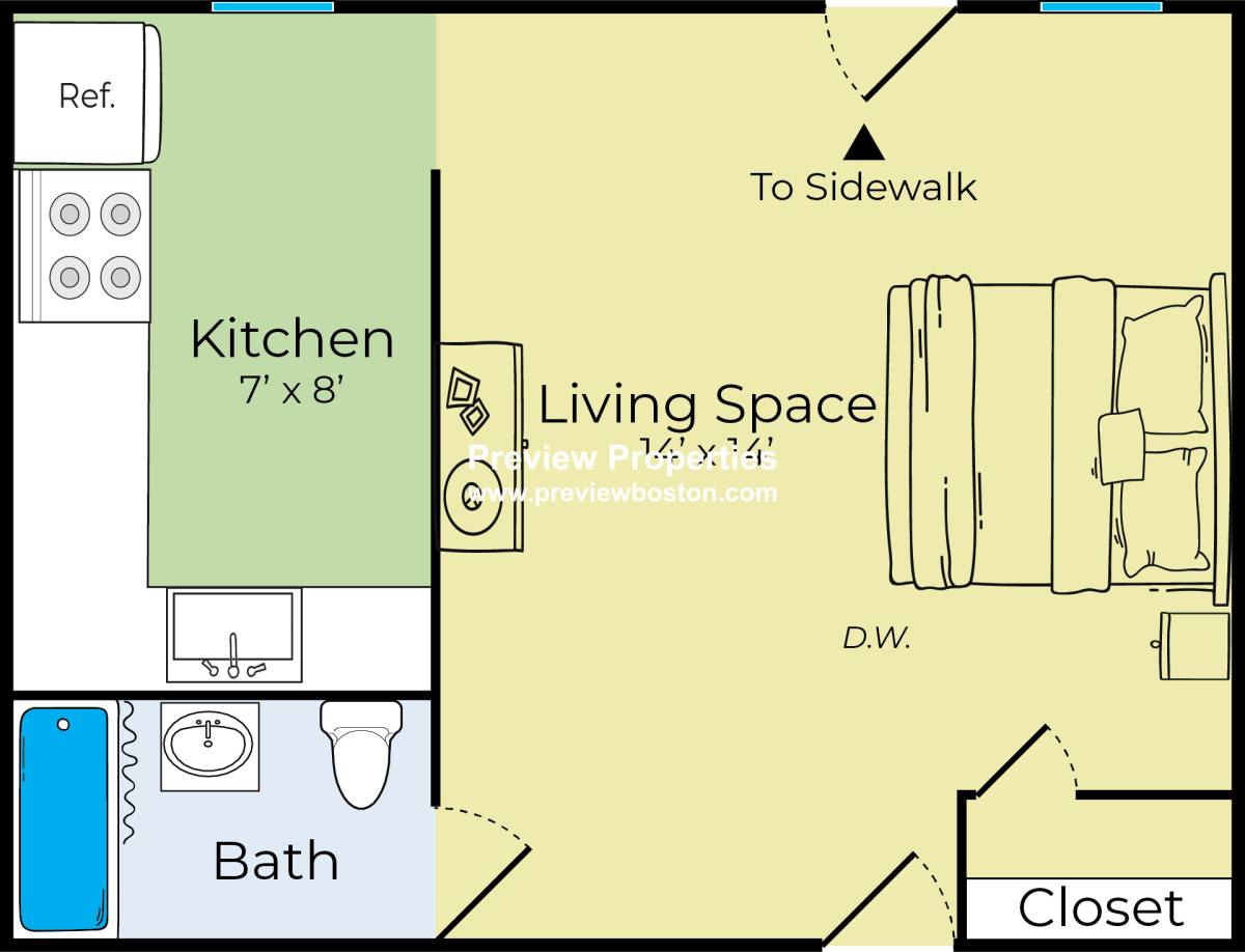 Apartment for rent at 1470 Beacon St, Brookline, MA 02446