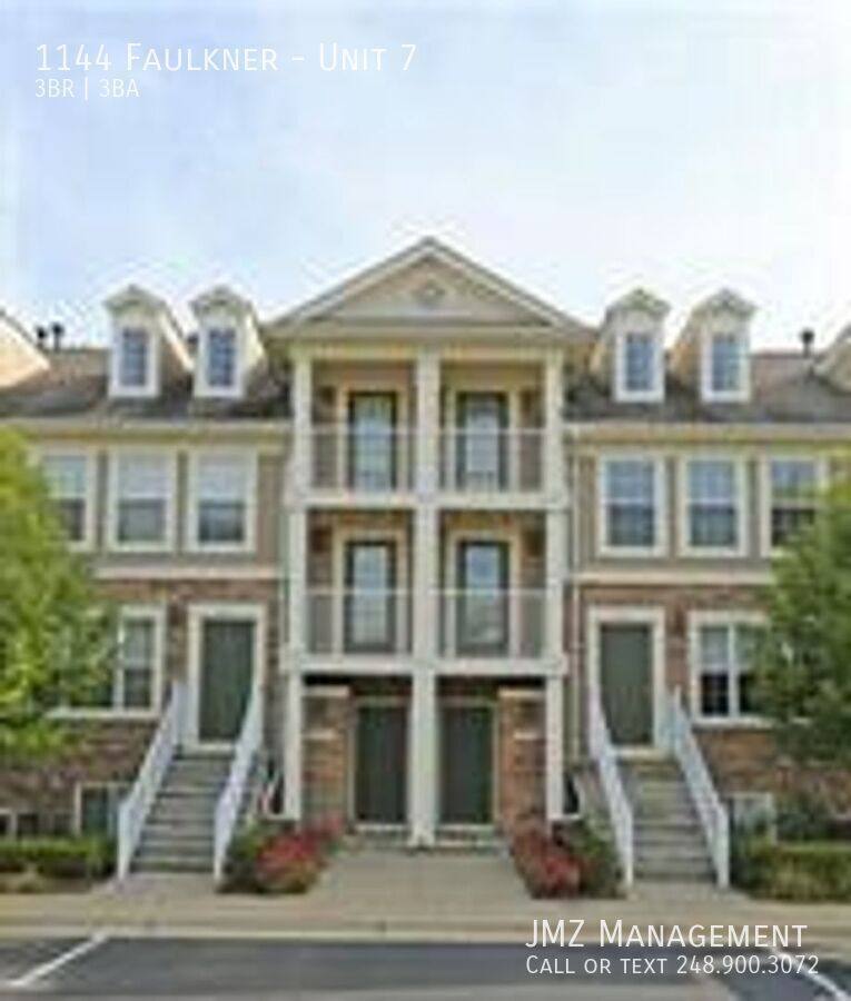 Townhouse for rent at 1144 Faulkner #7, Troy, MI 48083