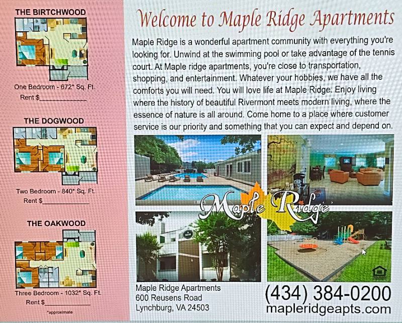 Apartment for rent at 600 Reusens Rd #J112, Lynchburg, VA 24503