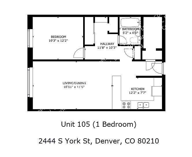 Apartment for rent at 2444 S York St, Denver, CO 80210