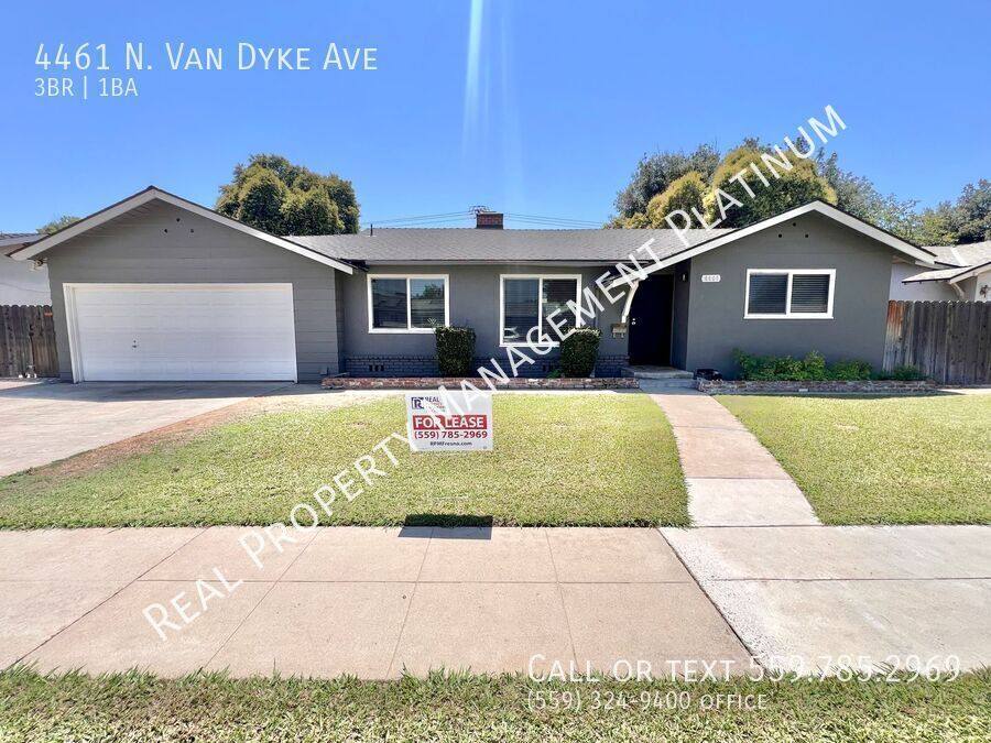 House for rent at 4461 N Van Dyke Ave, Fresno, CA 93705