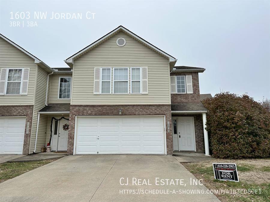 Townhouse for rent at 1603 NW Jordan Court, Blue Springs, MO 64015