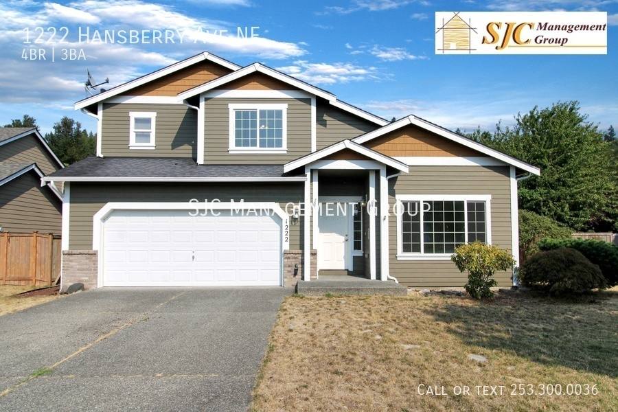 House for rent at 1222 Hansberry Ave NE, Orting, WA 98360