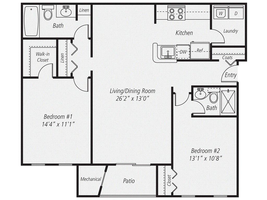 Apartment for rent at 1 Farms Dr, Burlington, MA 01803